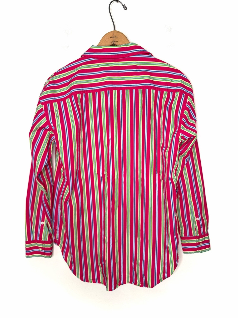 Ralph Lauren Black Label Multi Striped Button Up Cotton Shirt Size Medium - Picture 3 of 5